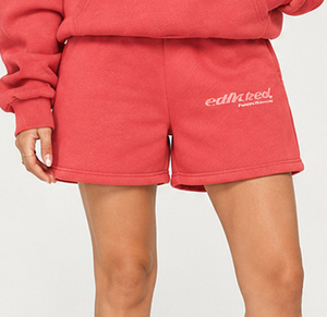 OEM Custom Women Hoodie <b>Shorts</b> Set Polyester Cotton Casual Screen Printing Personalized Print <b>Lounge</b> Outfit Matching Two Piece - Product Image 5