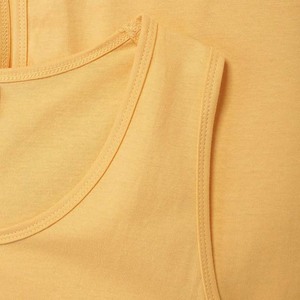 Men's Solid Color Knitted O-Neck <b>Tank</b> <b>Top</b> Casual Style <b>Yellow</b> Sleeveless <b>Top</b> - Product Image 3