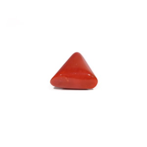 High Quality 8.85 Carat Synthetic Red Coral Oval Cabochon Loose Gemstone for Fine Jewelry - Product Image 3