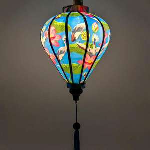 Faroles de seda hechos a mano por proveedores vietnamitas, faroles de seda con marco de bambú, faroles de seda decorativos para decoración de restaurantes - Product Image 5