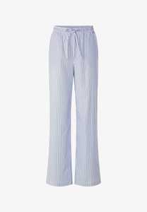 Pantalones de Punto a Rayas para Mujer, Cintura Media, Elástica con Cordón, 100% Algodón, Fabricante OEM ODM al por Mayor - Product Image 1