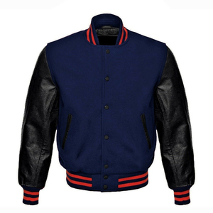 Latest Design High Quality Sporty Men's Varsity <b>Jackets</b> PolyesterCotton Customized Material Stand Collar <b>Cheap</b> Price Adults - Product Image 1