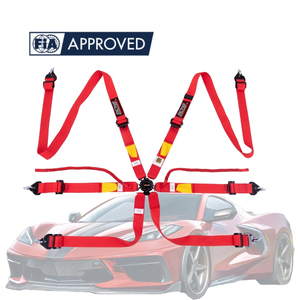 Ceinture de sécurité en polyester à 6 points avec logo personnalisé TBRACING, homologuée FIA 8853-2016, OEM ODM, étiquette privée, vente en gros - Product Image 2