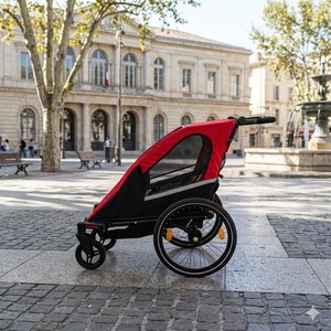 Remolque para Cochecito de Bebé Plegable Fácil de Transportar TC-2024S 3 en 1 con Asiento Individual para Bebé o Niño - Product Image 3