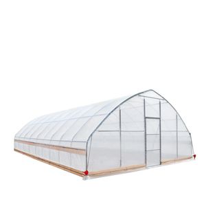 Serre à Cadre Froid 25FT X 40FT pour Tente de Culture, avec Film Plastique EVA Transparent 6 Mil, Parois Latérales Enroulables à Manivelle et Toit à Pente pour Fermes - Product Image 6