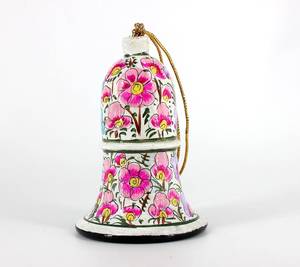 Campanas Navideñas Colgantes de Papel Maché Hechas a Mano en Cachemira, Ecológicas, con Diseño Floral, Forma Personalizada, Proveedor de Moda - Product Image 5