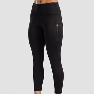Leggings con Cierre, Cintura Alta, Elásticos, Tejidos, para Yoga, Transpirables, para Fitness, Casuales, con Costuras y Logotipo en la Cintura - Product Image 2