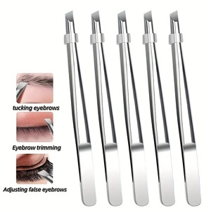Pinzas para Cejas Profesionales de Acero Inoxidable BAFA SURGICAL INSTRUMENTS BSI-ET-364, Punta Recta, Antiestáticas, Modernas, 8.4cm - Product Image 6