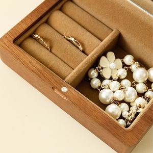 High on Demand Customizable Luxury Wooden Jewelry Storage Organizer <b>with</b> <b>Mirror</b> Lock Elegant Box for Watches Available for Sale - Product Image 5