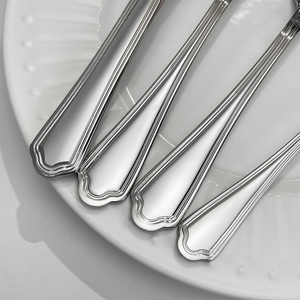 Design moderne, acier inoxydable 304, acier miroir, vaisselle de luxe pour hôtel, couverts de luxe de style occidental, couteau, fourchette, cuillère épaissis, luxe - Product Image 5