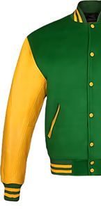 Chaqueta Universitaria Clásica Unisex, Estilo Varsity, Logotipo Bordado Personalizado, Cierre a Presión, Dobladillo Acanalado, Mangas de PU, Cuerpo de Lana OEM, Lona - Product Image 3