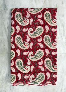 Tela de algodón Sanaganeri con estampado en bloque, tela estampada a mano en Jaipur, tela india para vestidos, proveedor mayorista de tela de algodón. - Product Image 2