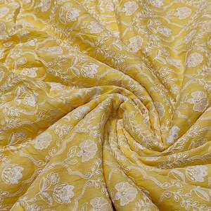 Tissu brodé fantaisie pour vêtements, tissu à broder pour fabricants de robes, fournisseur et exportateur pour le commerce international. - Product Image 2