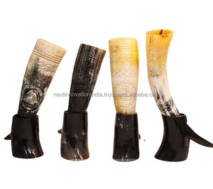 Wholesale Hand polished Natural <b>Viking</b> Drinking <b>Horn</b> Beer Mugs Premium Quality <b>Viking</b> <b>Horn</b> Mug - Product Image 2