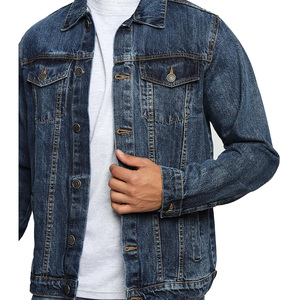 Men's Stonewashed Denim Jacket Button Fly Closure Casual Style Loose Fit 100% Cotton Woven Fabric Breathable Windproof Autumn - Product Image 5