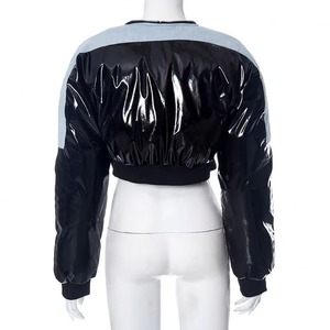 Chaqueta Bomber Corta para Mujer, Transpirable, con Cierre, Ropa de Invierno - Product Image 5