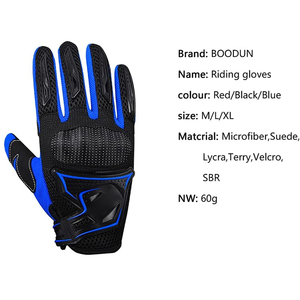 New Premium Black Personalized Full Hand Touchscreen Leather <b>Gloves</b> Non-Slip Motorcycle Leather Shock Riding <b>Gloves</b> - Product Image 2