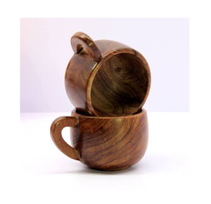 Wholesale Custom Logo Wooden Tea <b>Cup</b> For Modern Home Table Use Wood Tea Coffee <b>Cup</b> Mug With Handle - Product Image 4