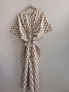 Lot de robes kaftan longues en coton léger et respirant - Product Image 5