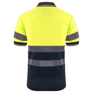 Camiseta Polo de Seguridad Profesional con Cinta Reflectante, Ropa de Trabajo de Alta Visibilidad, Uniforme Corporativo Personalizado, Construcción Industrial - Product Image 4