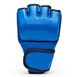ถุงมือหนังแท้ UFC MMA คุณภาพสูง ขายส่ง พร้อมโลโก้สั่งทำได้ อุปกรณ์ต่อสู้ในกรงสำหรับผู้ใหญ่ ระบายอากาศได้ดี - Product Image 2
