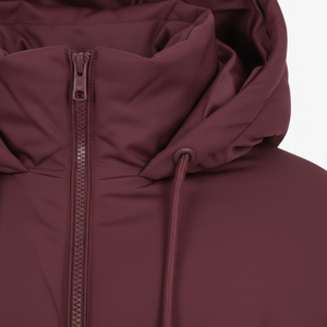 Chaqueta Acolchada con Capucha Unisex, Corta, Gruesa, de Invierno, Color Sólido, Resistente al Viento, Cierre de Cremallera, 100% Poliéster - Product Image 5