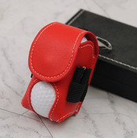 Sac de rangement portable en cuir pour mini-golf d'extérieur, sac de golf à suspendre, pochette de golf, vente en gros directe usine, logo estampé à chaud