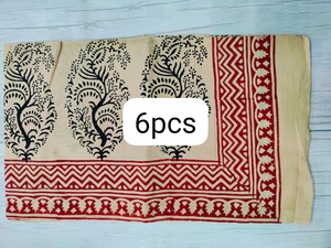 Pareos de playa largos para mujer, hechos a mano, de algodón con estampado de bloques, de la marca Bgaru Dabu, con estampado de bloques de madera, sarongs, cubrebaños de playa, pañuelos indios - Product Image 3