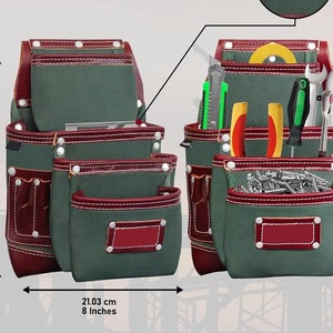 Wholesale Best Selling Made Pakistan Heavy-Duty Leather Tool Bag High Quality OEM Customizable Waterproof Leather Tool Bag - Product Image 2