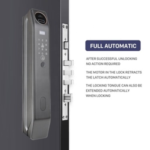 Chống trộm vân tay tuya Wifi App kỹ thuật số khóa cửa với Camara RFID 3D Nhận dạng khuôn mặt thông minh khóa cửa Video intercom - Product Image 4