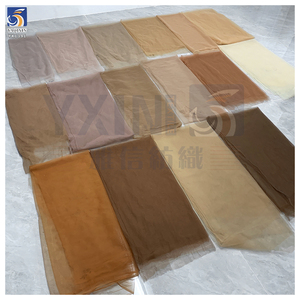Tessuto in <span class=keywords><strong>Tulle</strong></span> Morbido Effetto Nudo 100% Poliestere Color Carne per Abiti da Sposa e Cerimonia - Product Image 5