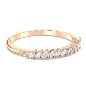 Anillo de boda REYES de diseño original con moissanita de 0.26 quilates, corte marquesa, para mujer, plata de ley 925 brillante, regalos de joyería fina - Product Image 3