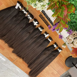 Extensiones de Cabello Virgen Remy 100% Cabello Humano para Trenzas, Liso Sedoso, Longitud de 8 a 40 Pulgadas, 100-120 g - Product Image 1