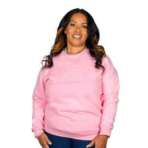 Sudadera con relieve de 1938 para mujer, jersey de algodón polar, cuello redondo, manga larga, estilo casual urbano, venta al por mayor OEM - Product Image 3