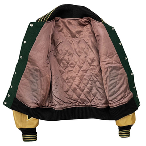 SHH INDUSTRIES Custom <b>Men</b> Varsity <b>Jacket</b> Embroidered Logo Letterman Baseball Bomber <b>Jacket</b> PU Leather Sleeves Wholesale - Product Image 3