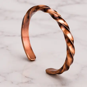Pulsera de Cobre Puro Ajustable Hecha a Mano, Joyería Artesanal Tradicional, Accesorio de Moda para Mujeres y Hombres - Product Image 5
