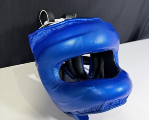 Conjunto de Boxeo MMA de Cuero con Logotipo Personalizado, Equipo de Combate Profesional, Protector de Cabeza Transpirable para Sparring Pesado, Protector Inguinal de 16oz - Product Image 2