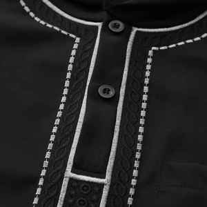 Jubba Traditionnelle Modeste pour Hommes – Vêtement de Prière Confortable en Coton Doux avec Encolure Anti-Statique Unique – Tenue Traditionnelle Musulmane - Product Image 6