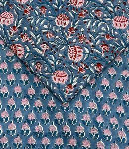 Tela 100% algodón suave y puro con estampado floral para ropa - Túnica india para vestidos, cortinas, ropa de dormir, juguetes, ligera - Product Image 1