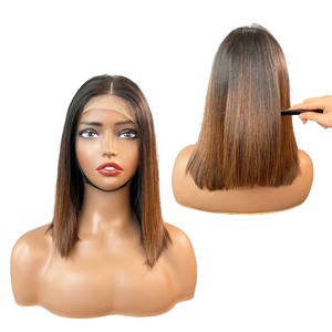 Pelucas de cabello humano vietnamita suave y sedoso de la mejor calidad, sin pegamento, 10 pulgadas, cabello liso de hueso, peluca Frontal de encaje suizo/HD - Product Image 6