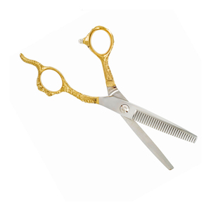 Dernière conception, ciseaux de coiffure professionnels confortables à manche ergonomique, lame en acier inoxydable tranchante, pliables pour hommes, pour la coupe et l'effilage des cheveux - Product Image 4