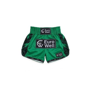 Bulk Blank Satin Muay Thai Shorts <b>Men</b> Women Unisex Kickboxing Fight <b>Trunks</b> Low MOQ Muay Thai Shorts - Product Image 1