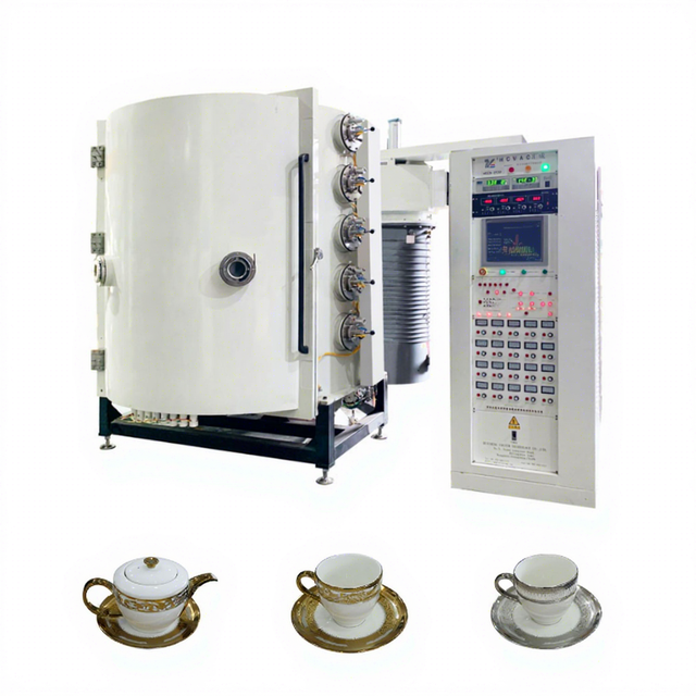 Ceramic Dishes Gold Silver Coating Machine PVD Ion Plating Machine for Ceramic Cups Plates Vase Tableware