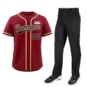 Uniforme de Béisbol de Primera Calidad, Tela de Poliéster Suave, Tecnología Transpirable que Absorbe el Sudor, Comodidad Personalizada para Entrenamiento - Product Image 1