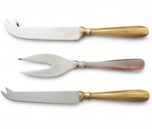 Ensemble de 3 outils à fromage en acier inoxydable, couteau, épandeur, serveur, manche en cuivre, durable, écologique, parfait pour la maison et la cuisine - Product Image 3