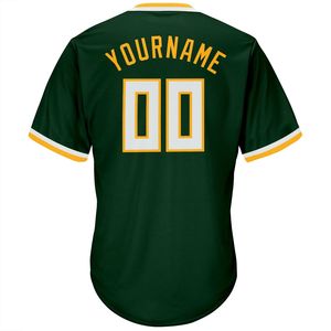 Camiseta de Béisbol Personalizada con Cuello en V Verde para Hombre, Manga Corta, Nombre del Equipo Sublimado, Malla de Poliéster Transpirable - Product Image 3