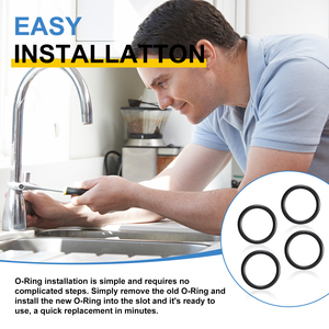 01224000 Junta tórica de resorte, junta tórica de repuesto compatible con mangueras/grifos extraíbles Grohe (4 piezas) - Product Image 5