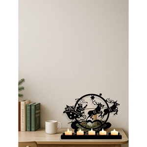 CIFbuy Portacandele Vintage a Forma di Renna in Ferro per Decorazioni Natalizie, Lanterna in Metallo per Tavolo e Caminetto, Servizio di Ritiro Disponibile - Product Image 1