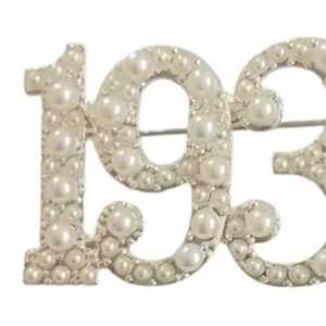 เข็มกลัดมุกประดับเพชรพลอยสไตล์วินเทจ ปี 1938  เข็มกลัดติดปกเสื้อแฟชั่นสำหรับผู้หญิงและผู้ชาย - Product Image 3
