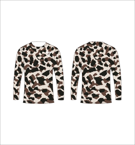 Camiseta de Manga Larga para Hombre, Diseño de Leopardo Amarillo y Negro, Estampado de Guepardo, Cuello Redondo, Estilo Casual, Ropa Deportiva, para Gimnasio y Entrenamiento - Product Image 3
